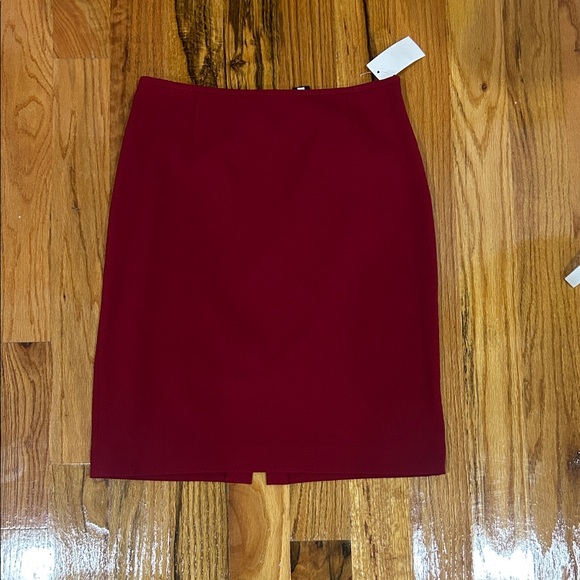 Tahari ASL Rich Red Pencil Skirt - Picture 1 of 4